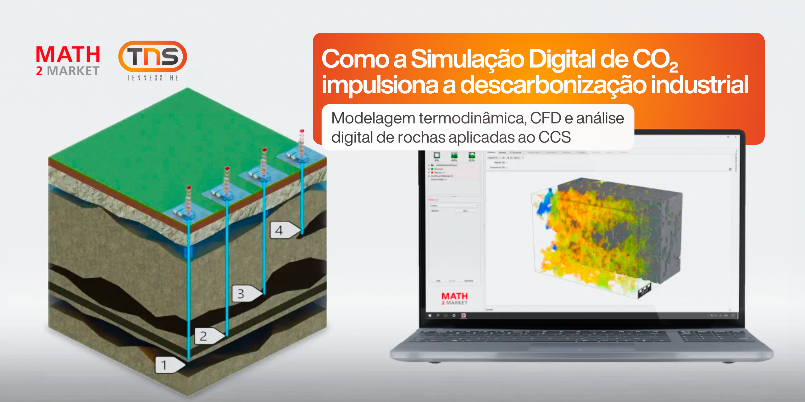 Simulação Digital de CO₂ em processos industriais