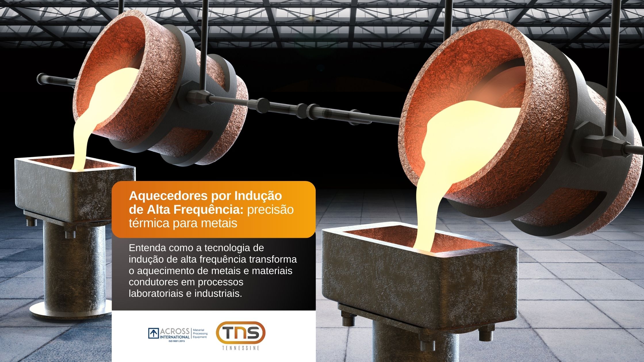 Aquecedores por Indução de Alta Frequência: precisão térmica para metais