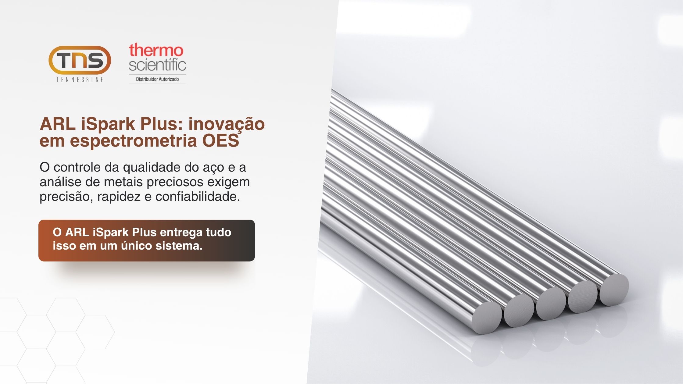 ARL iSpark Plus: precisão em análise de inclusões e metais preciosos