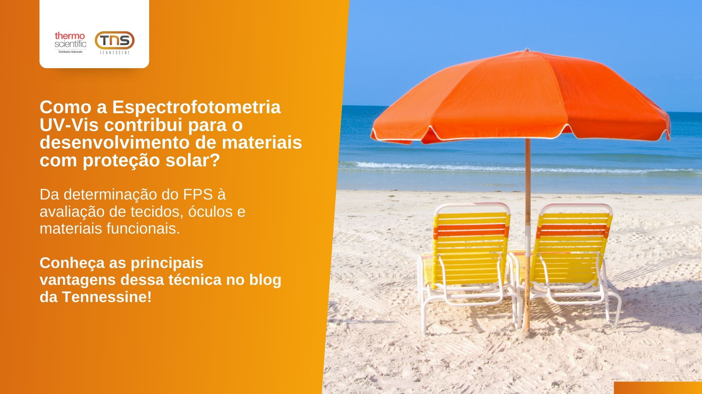 Como a Espectrofotometria UV-Vis contribui para o desenvolvimento de materiais com proteção solar?