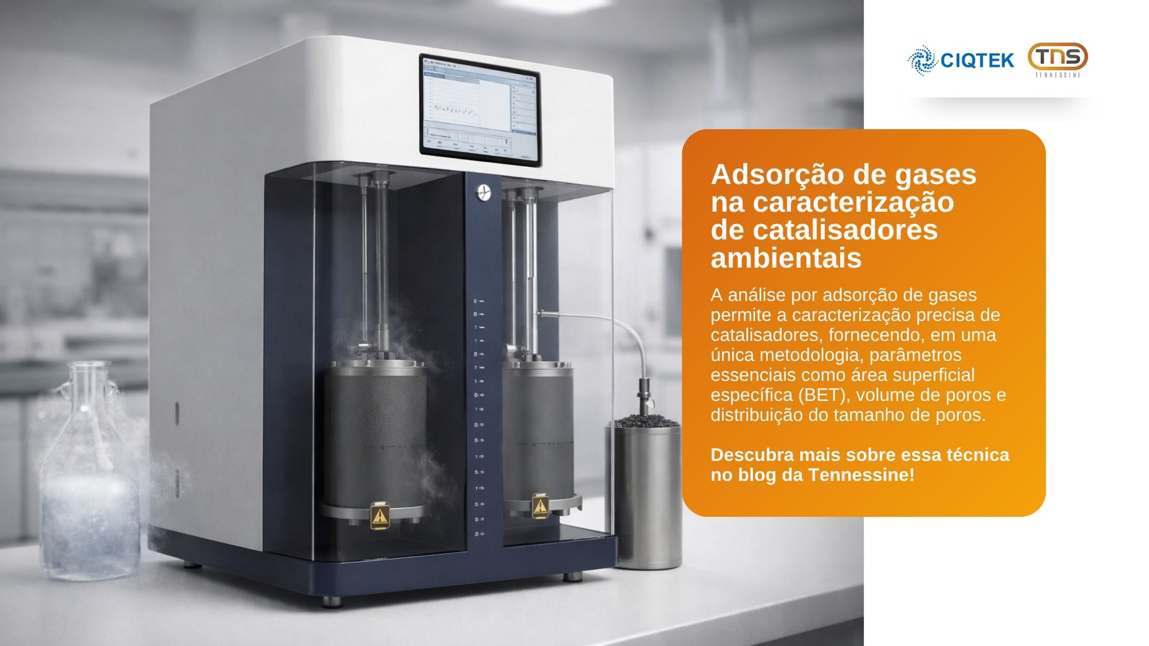 Adsorção de gases na caracterização de catalisadores ambientais