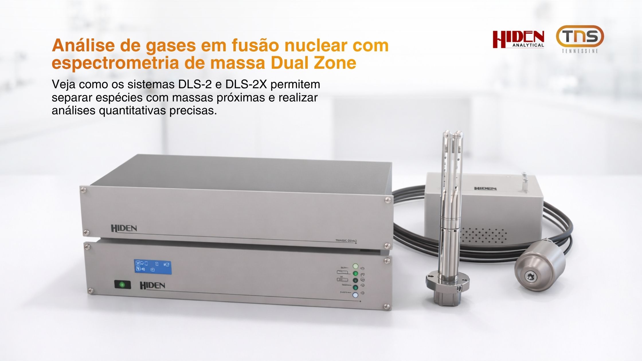 Análise de gases em fusão nuclear com espectrometria de massa Dual Zone