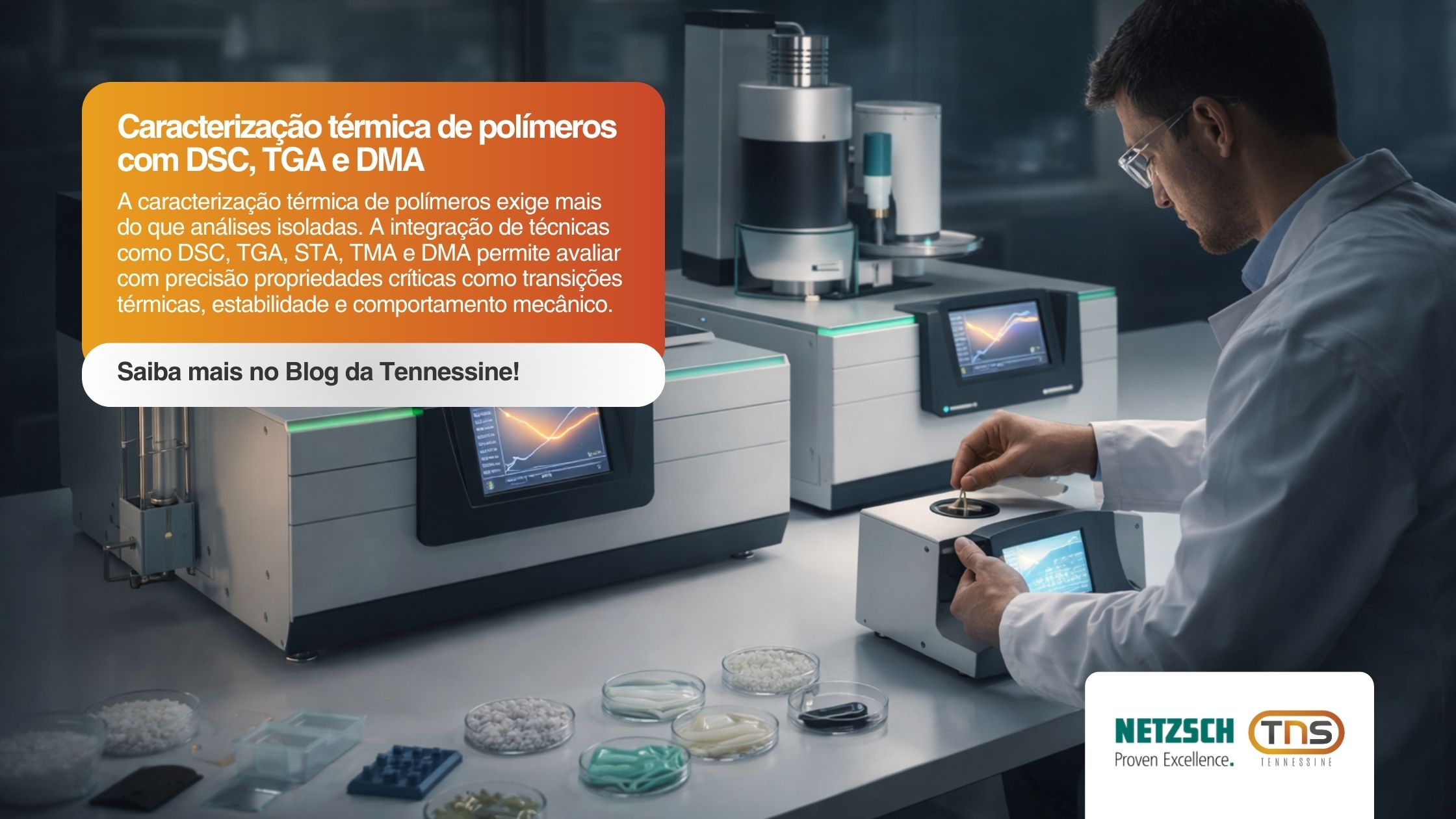 Caracterização térmica de polímeros com DSC, TGA e DMA