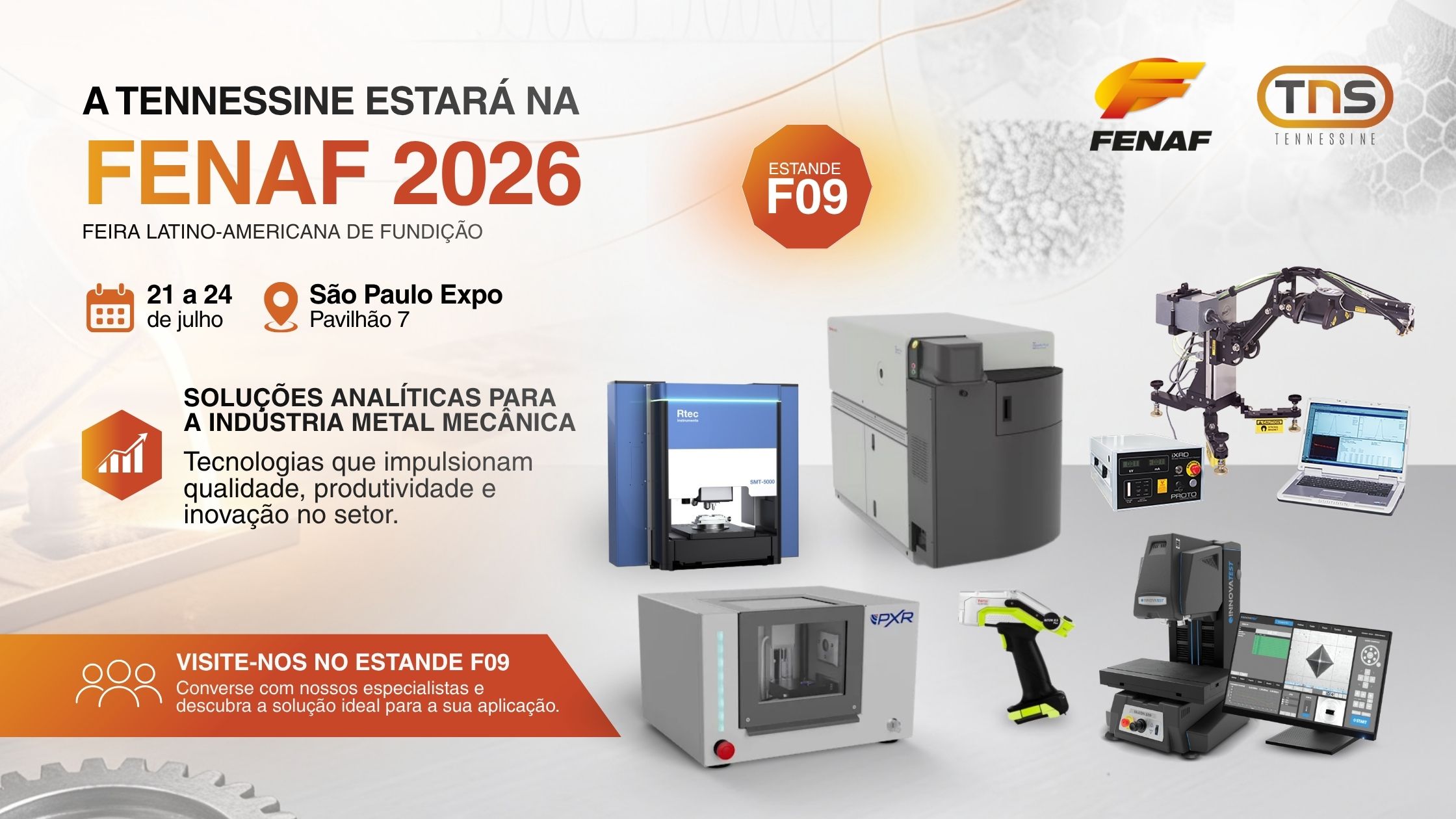 Tennessine participa da FENAF 2026 com soluções para metalurgia