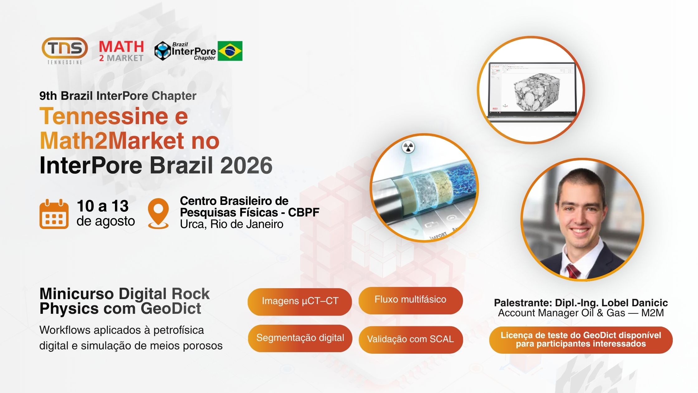 Digital Rock Physics com GeoDict no InterPore 2026